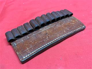 Vintage Bianchi #23 Brown Tan Leather Cartridge Belt Slide .44 / .45 CTG
